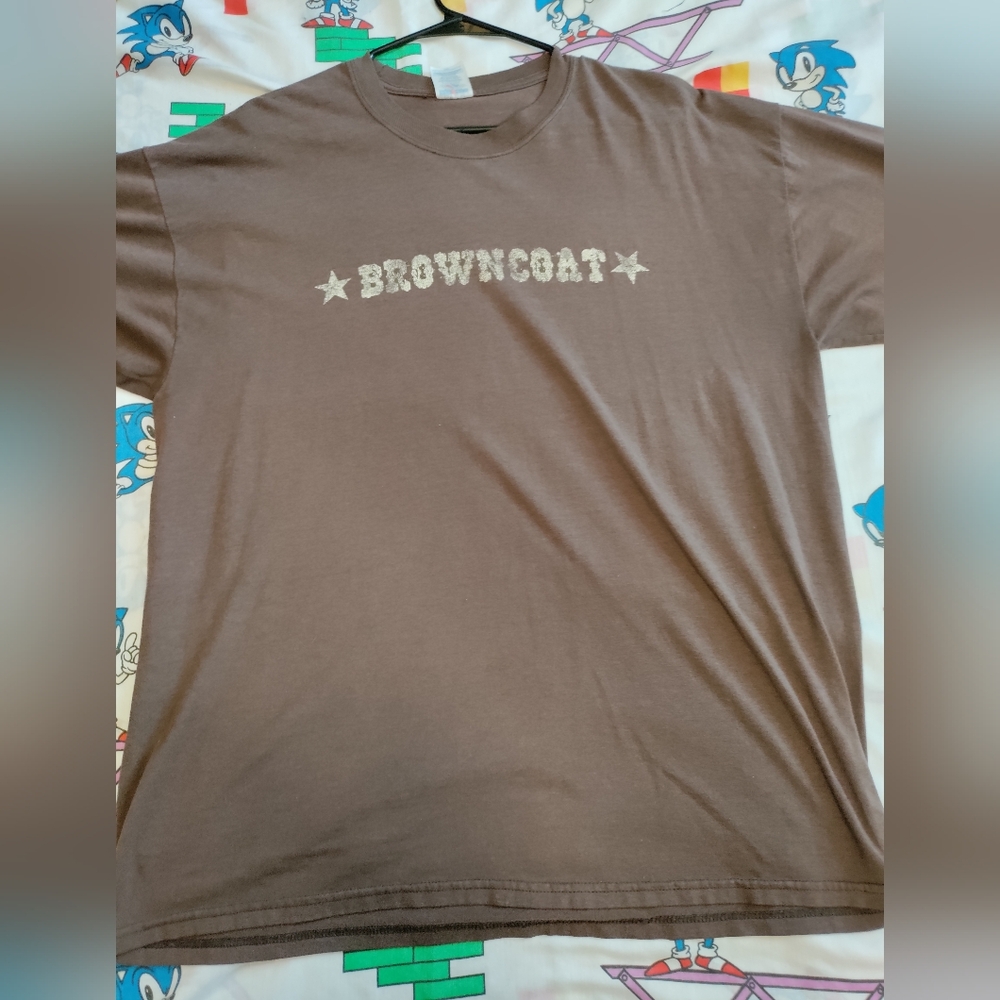Vintage serenity Firefly Browncoat aim to misbehave promo tshirt size large
